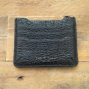 Rag & Bone Crackle Leather Card Holder